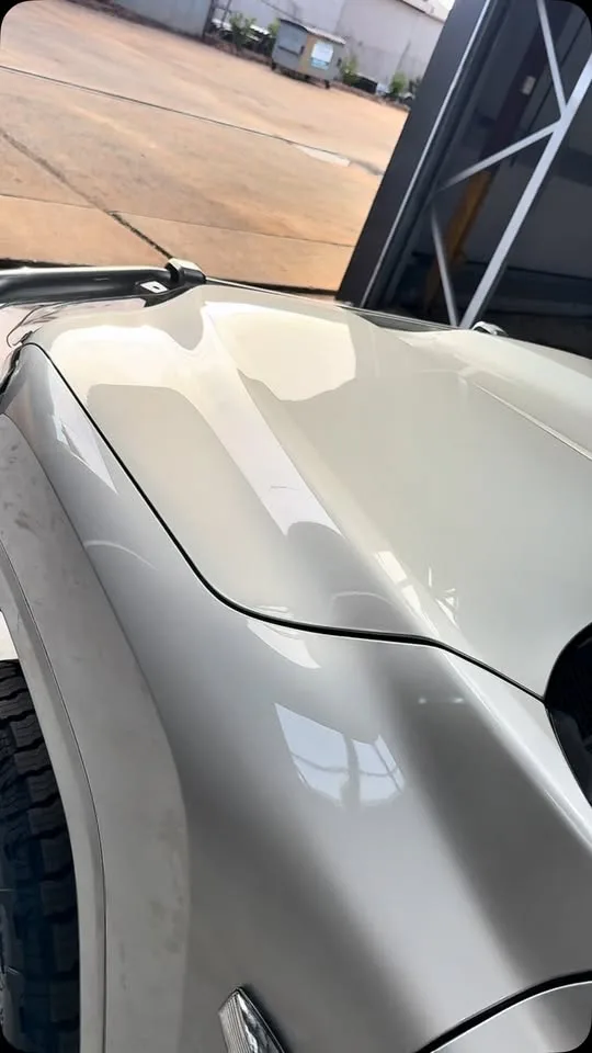 High gloss paint after ceramic coating